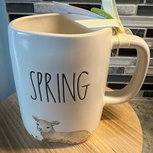 Rae Dunn Spring Mug with Lamb Design